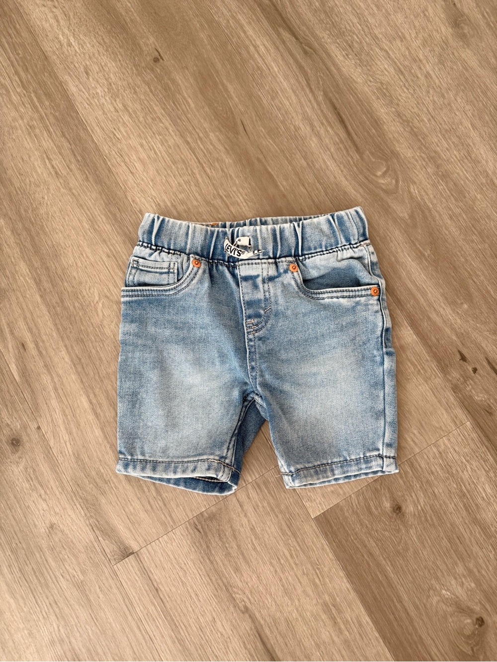 Levi's Strauss Light Blue Kids Pull-On Denim Shorts Size 3T
